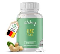 Vitabay Zinc Citrate 25 mg - 120 Comprimés Vegans Haut Dosage