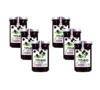 VITABIO - Confiture de Cassis 100% issue de fruits - BIO - Lot de 6-6x275g