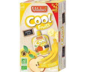 Vitabio Cool Fruit Banane Et Pomme 12x90g