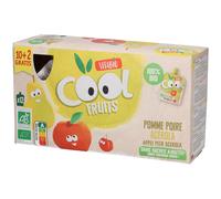 VITABIO Cool Fruits - Gourdes de fruits Pomme Poire Provence Bio Aliment 12x90 g