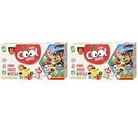 Vitabio Cool Fruits - Gourdes La Pat' Patrouille Pomme Fraise Myrtille - 12 x 90 g - BIO (Lot de 2)