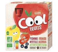 Vitabio Cool Fruits Pomme Fraise Myrtille Acérola Bio 4 x 90g