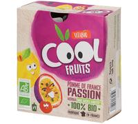 Vitabio Cool Fruits Pomme - Fruit de la Passion Bio Aliment 4x90 g