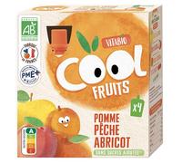 Vitabio Cool Fruits Pomme Pêche Abricot Acérola Bio 4 x 90g