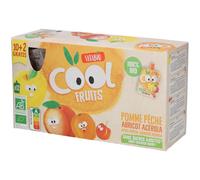 Vitabio Cool Fruits Pomme - Pêche Apricot Bio 12x90 g