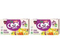 Vitabio Cool - Gourdes Fruits Pomme Passion 12x90 g - Compote - BIO (Lot de 2)