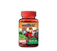 Vitabiotics Wellkid Multivitamines Marvel (50 bonbons gélifiés, sachet de fraise)