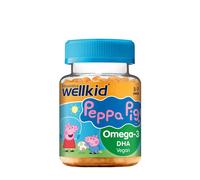 Vitabiotics Wellkid Peppa Pig Omega-3 DHA (30 bonbons à mâcher, saveur orange)