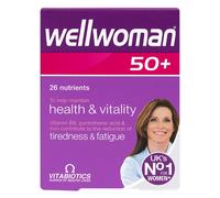 Vitabiotics Wellwoman 50+ 30 Comprimés Santé & Vitalité Aide Contre La Fatigue