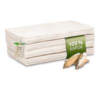 Vitabo Matelas Pliant avec du kapok - 200x90x8cm - Matelas d’appoint Pliable, Tapis de Camping pour Van aménagé, Housse en Coton (Crème)