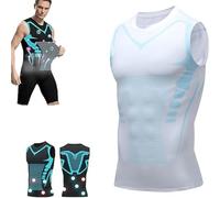 Vitaboost Chemise de Compression, Nouvelle Version 2024, Veste Sans Manches Ionique Moulante, Débardeur de Compression Sans Manches pour Homme, Chemise de Sport Sans Manches pour Homme pour Construire