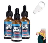 Vitaburn Drops, Veronvy GLP-1 Burning Drops, hommes et femmes Vitaburn Liquid D-rops pour le bien-être et le soutien du métabolisme (3pcs)