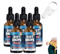 Vitaburn Drops, Veronvy GLP-1 Burning Drops, hommes et femmes Vitaburn Liquid D-rops pour le bien-être et le soutien du métabolisme (5pcs)