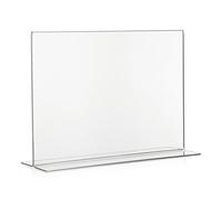 VITAdisplays® Lot de 5 supports en T en verre acrylique transparent format A4