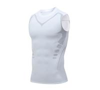 vitafit Debardeur Amincissant,Ionic Shaping Vest,Powershape Vest,débardeur De Compression Homme,Debardeur,Gilet Modelant Ionique Nouvelle Édition,Men Body Shaper Slimming Vest Breathable Ice-Silk