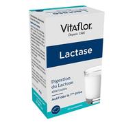 LACTASE 60 Comprimés | Intolérance au Lactose et Digestion difficile | Transforme le lactose en glucose et galactose qui sont plus facilement digérables | VITAFLOR