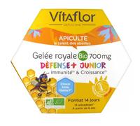 Vitaflor Gelée Royale Bio Junior 700 mg – 14 Unicadoses – péremption mai 2025 – promotion