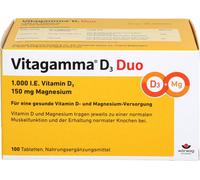 Vitagamma D3 Duo 1.000 U.I. Vitamine D3 150 mg Magnésium en comprimés, 100 comprimés