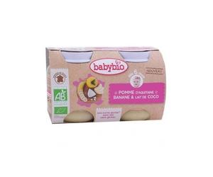 Vitagermine - Babybio Pot Pomme Banane Lait de Coco 2x130g