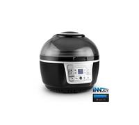 KLARSTEIN VitAir Turbo - Friteuse électrique sans huile, air fryer, Sans huile, Capacité de cuisson de 9L, Chauffage infrarouge halogène, 1400W, 50-230 ° C, Minuterie, Ecran LCD, Noir-gris