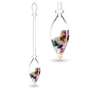 VitaJuwel 5 Elements Vial - Amethyst (Purple), Chalcedony (Translucent to Multi-colored and Banded), Petrified Wood (Variegated Reddish Brown), Rose Quartz (Pink) and Ocean Chalcedony (Blue Green) - Enhances and Structures Drinking Water