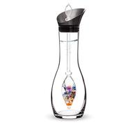 VitaJuwel Carafe Era AYURVEDA (Opale laiteuse - Améthyste - Lapis lazuli - Grenat - Cornaline - Calcite orange - Cristal de roche)