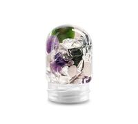 VitaJuwel GemPod Beauty Module de pierres précieuses pour bouteilles et carafes VitaJuwel avec améthyste, quartz rose, jade et cristal de roche pour la détente, l'amour de soi et la vitalité