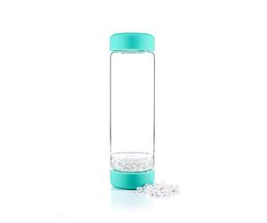 VitaJuwel inu! | Bouteille d'eau en pierres précieuses | Océan Bleu