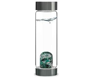 VitaJuwel ViA VITALITY - Bouteille de pierres précieuses (Emeraude - Cristal de roche)