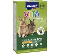VITAKRAFT - Aliment Complet pour Lapin Nain Adulte, Nutrition Équilibrée et Saveurs Naturelles (Boîte 600g) - Lot de 3 - Vendu par Lot