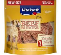 VITAKRAFT- Beef Burger, Friandises pour Chien, pour Les Pauses Ou en Déplacement, sans Sucre Ajouté (1X 27G)