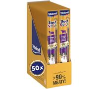 VITAKRAFT- Beef Stick, Friandises pour Chiens, Bâtonnet De Viande À L’Agneau, pour L’Entraînement, sans Ajout De Sucre (50X12G)