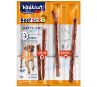 VITAKRAFT - Beef Stick Arthro Fit - Friandise Chien spécial articulations au Bœuf et Beta-Glucane - Alimentation Pour Chien - Riche En Viande - Lot de 10 Sachet Fraîcheur de 4 Sticks de 12 g