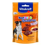 VITAKRAFT Boeuf Bâton Quadros Plus Foie & Pommes 7 X 70g - Chien Viande