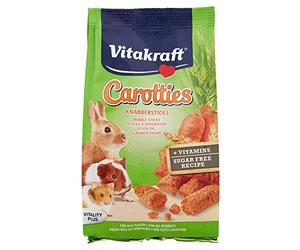 Vitakraft Carotties Bâtonnets de grignotage pour rongeurs et Lapins 50 g