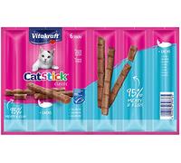 Vitakraft Cat-Stick Mini - Friandise Premium pour Chat Saveur Saumon - 1 Sachet de 6 Sticks
