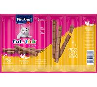Vitakraft Cat-Stick Mini Friandise Premium pour Chat Volaille/Foie Sachet Fraîcheur de 6 Sticks