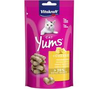 Vitakraft Cat Yums, friandise pour chat, snack moelleux fourré au fromage, en sachet refermable, sans sucres ajoutés (1x 40g)