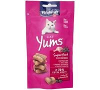 VITAKRAFT Cat Yums Superfood - Bouchées moelleuses aux baies de sureau - 1 sachet de 40g