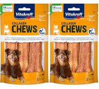 Vitakraft Chews Collagène Chews, os à mâcher pour Chien faciles à digérer, avec collagène et Foie de Poulet, sans Sucre ajouté (1 x 110 g) (Lot de 2)