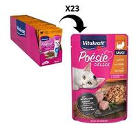 VITAKRAFT Délice Dinde Pâtée pour Chat Adulte - Lot de 23 sachets