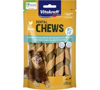 Vitakraft Dental Chews, os à mâcher pour Chien, bâton de Viande de Poulet et Complexe de substances Actives, pour Les Soins dentaires et l'hygiène buccale, sans Sucre ajouté (1 x 190 g)
