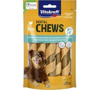 Vitakraft Dental Chews, os à mâcher pour Chien, bâton de Viande de Poulet et Complexe de substances Actives, pour Les Soins dentaires et l'hygiène buccale, sans Sucre ajouté (1 x 120 g)