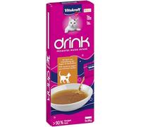 Vitakraft Boisson, collation pour Chat Liquide, pour Un équilibre équilibré des liquides, comme Routine à Boire pour Chats, au goût de Poulet, 1 Paquet (5 x 30 g)