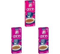 Vitakraft Drink, friandise Liquide pour Chats, Snack pour favoriser l'hydratation, au Saumon, en sachets individuels, sans ajout de Sucre (3 Paquet de 5 x 30g)