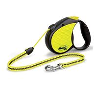 Vitakraft Flexi Neon - Laisse Rétractable pour Chien Jaune/Noir 5 m - Taille S