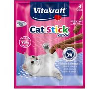Vitakraft Friandises pour chats Mini Plie & Oméga 3 - 3 x 6g