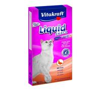 Vitakraft – Snack crémeux pour chats Liquid Snack – Canard & bêta-glucanes – Sachets 6×15 g