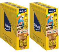 VITAKRAFT- Kräcker, Bâtonnets À L’Œuf Et Graines D’Herbe pour Perruches Et Exotiques, Format Économique, sans Sucre Ajouté (1X 54G) (Lot de 2)