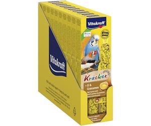 VITAKRAFT- Kräcker, Bâtonnets À L’Œuf Et Graines D’Herbe pour Perruches Et Exotiques, Format Économique, sans Sucre Ajouté (1X 54G)